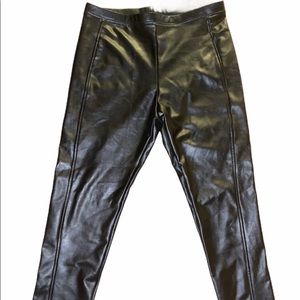 Faux leather leggings